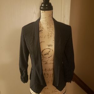 Polka dot 3/4 sleeve jacket